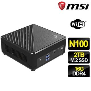 【MSI 微星】Cubi Intel四核{笑看人生} 迷你電腦(N100/16G/2T M.2)