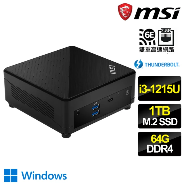 MSI 微星 Cubi i3六核 WIN11 {情話微甜} 