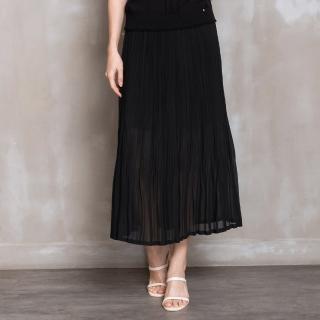 【perng yuh 芃諭名品】漫柔光影 鬆緊 壓褶 長裙(2024 SS Collection｜3A春夏系列)