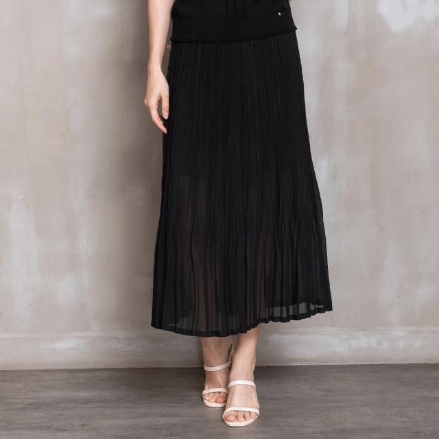 【perng yuh 芃諭名品】漫柔光影 鬆緊 壓褶 長裙(2024 SS Collection｜3A春夏系列)