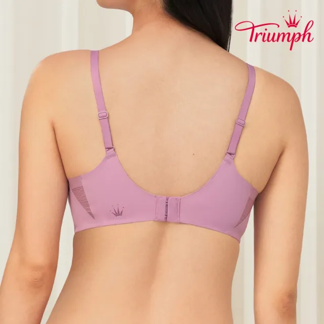 【Triumph 黛安芬】環保親膚材質 智能超彈系列無鋼圈  M-EL罩杯內衣(嫩紫)