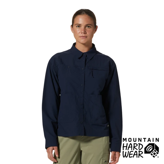 Mountain Hardwear Stryder Long Sleeve Shirt W 防曬防潑水長袖襯衫 女款 深鋅 #2027911