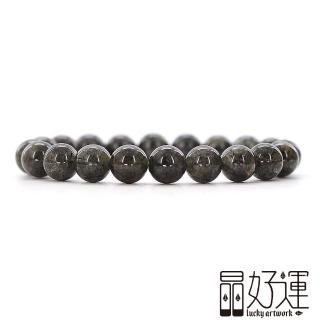 【晶好運】天然金滿綠髮手珠10mm/招財開運石(BB-402/現貨)