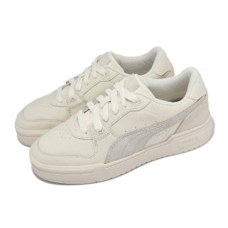 【PUMA】休閒鞋 CA Pro Lux Cord 男鞋 女鞋 米白 灰 皮革 復古 網球風 厚底 增高(390129-02)