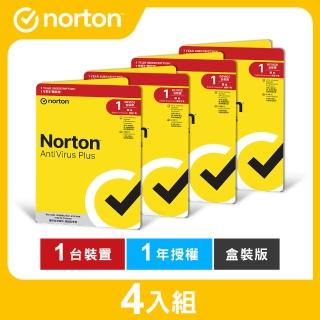 (4入)【Norton 諾頓】防毒加強版-1臺裝置1年(Windows/Mac)