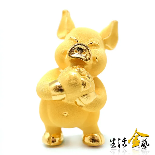【生活金藝】黃金豬擺件 諸事順遂(金重足0.60錢)