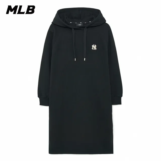 【MLB】連帽連身裙 長版上衣 紐約洋基隊(3FOPB0134-50BKS)