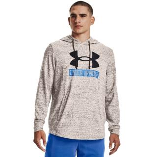 【UNDER ARMOUR】UA 男 Rival Terry長袖帽T_1370390-112(瑪瑙白)