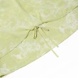 【ILEY 伊蕾】交疊綁帶假兩件印花雪紡上衣(淺綠色；M-XL；1241071407)