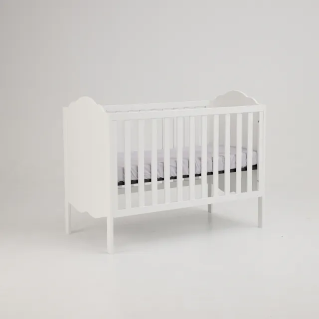 【Lebaby 樂寶貝】Cloud雲朵三合一嬰兒床+高密度支撐棉床墊＋剎車腳輪(嬰兒床/成長床/美式小沙發)