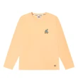 【Dickies】男款蛋糕粉黃純棉像素圖案印花長袖T恤｜DK011536E83