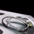 【勝弘珠寶】多明尼加藍珀一葉手環-12mm