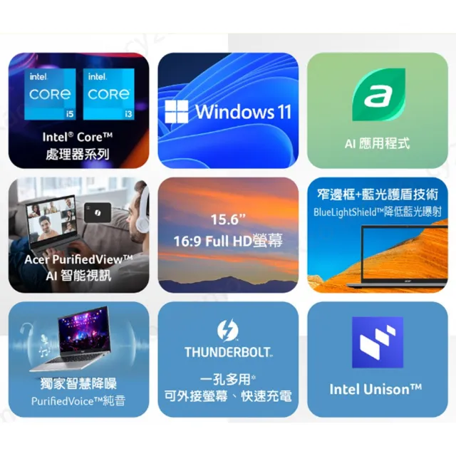 【Acer 宏碁】15吋最新六核文書筆電(Aspire/A15-51P-390J/Core3-100U/8G/512G SSD/W11)