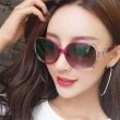 【Seoul Show首爾秀】金屬皮帶扣漸層透花太陽眼鏡UV400墨鏡 8801(防曬遮陽)
