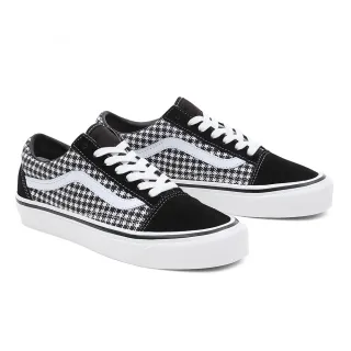 【VANS 官方旗艦】Old Skool 36 DX 男女款黑白千鳥格紋滑板鞋/休閒鞋