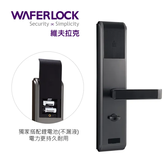 【WAFERLOCK維夫拉克】L396 四合一指紋辨識智慧電子鎖(指紋+卡片+密碼+鑰匙-含原廠標準安裝)