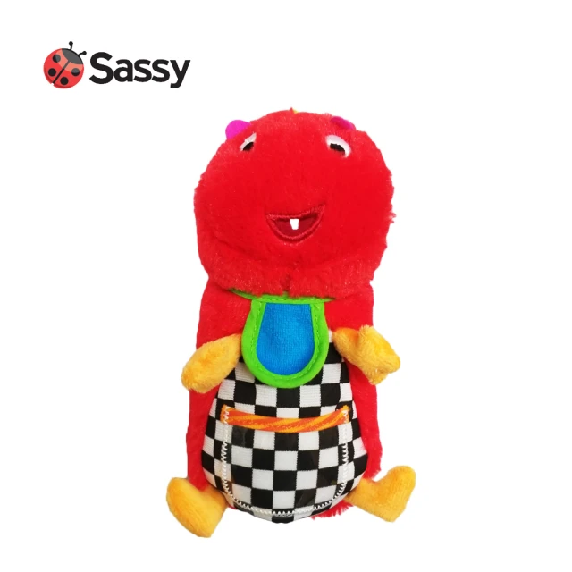 【Sassy】小怪獸搖鈴安撫玩偶(錢鼠紅啾)