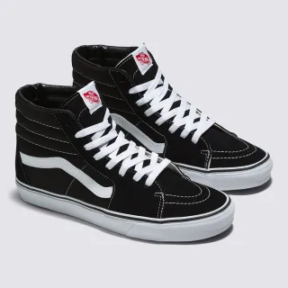 【VANS 官方旗艦】Sk8-Hi 男女款黑白色滑板鞋/休閒鞋/帆布