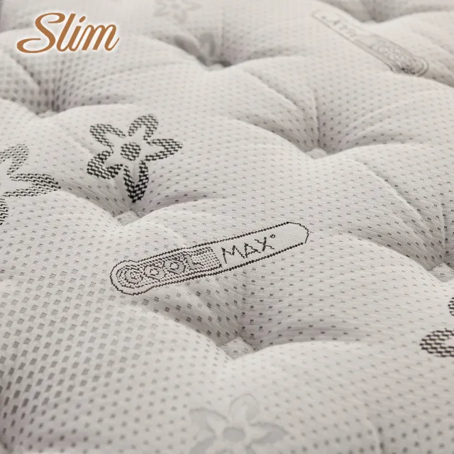 【SLIM溫控紓壓型】親膚記憶膠乳膠抗菌獨立筒床墊(單人加大3.5尺)