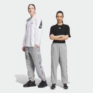 【adidas 愛迪達】運動長褲 刷毛 男/女 IK7339