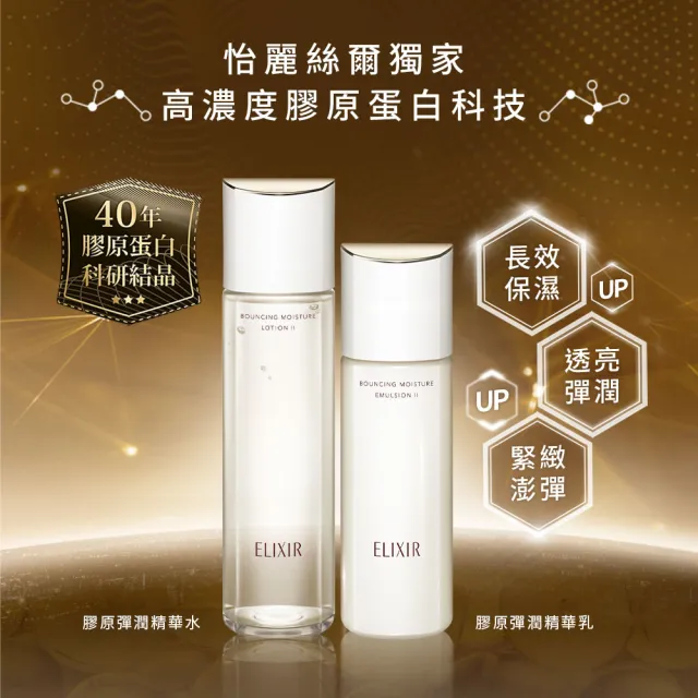 【ELIXIR 怡麗絲爾】膠原彈潤精華水 170ml