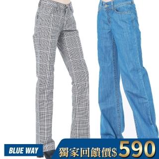 【BLUE WAY】女裝 經典再現 牛仔褲 工裝褲 休閒褲 寬褲 多款選- ET BOiTE 箱子
