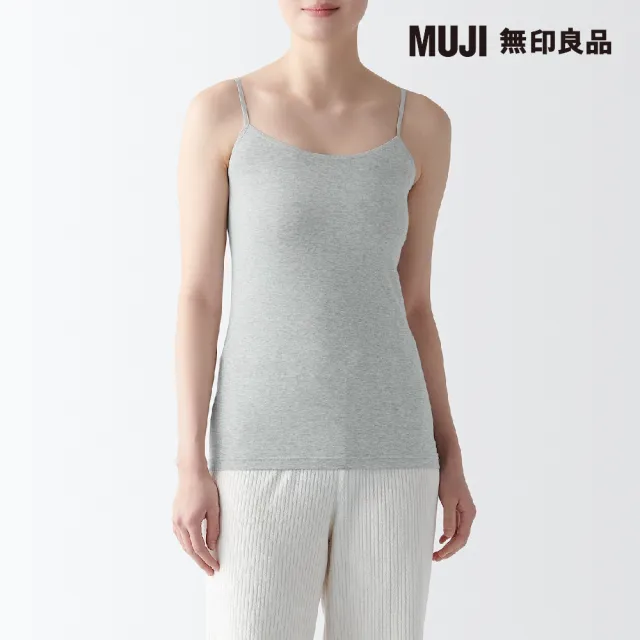 【MUJI 無印良品】女棉混彈性細肩帶(共3色)