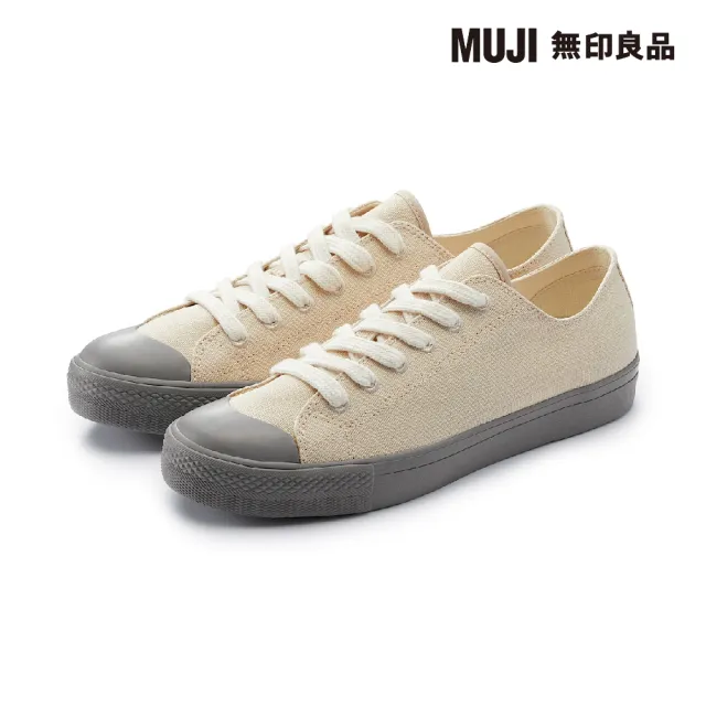 【MUJI 無印良品】撥水加工舒適休閒鞋(淺米)