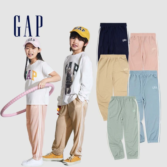 GAPGAP 男童裝 Logo束口鬆緊褲-綠色(890518)