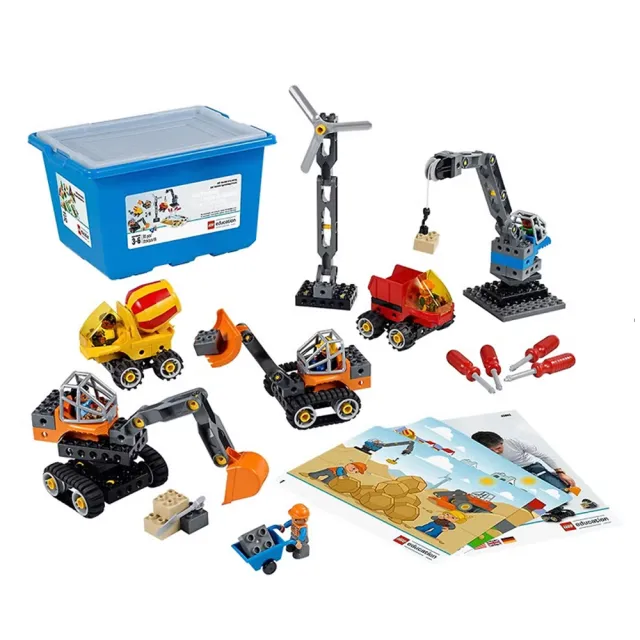 【LEGO 樂高】Lego Education樂高教育系列☆45002 Tech Machines(工程機具組)