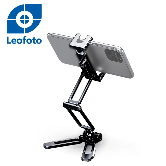 Leofoto 徠圖Leofoto 徠圖 PS-4全金屬四折疊手機支架-黑(彩宣總代理)