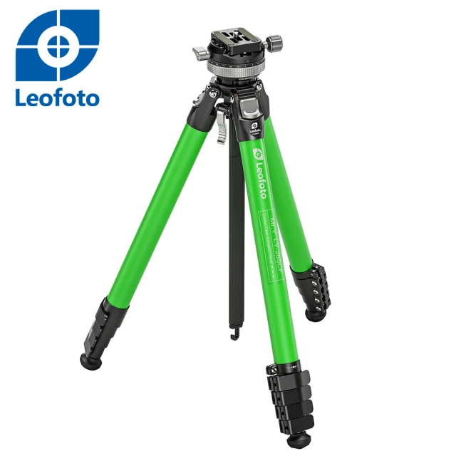 Leofoto 徠圖Leofoto 徠圖 LY-265CF[綠]-旅遊輕量型碳纖維三腳架含中軸雲台(彩宣總代理)