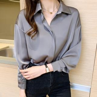 【Very Buy 非常勸敗】預購／2024韓版百搭長袖襯衫女上衣春季襯衫女