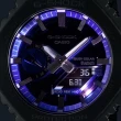 【CASIO 卡西歐】G-SHOCK 鮮豔藍 太陽能智慧藍芽 全金屬八角形雙顯錶(GM-B2100AD-2A 防水200米)