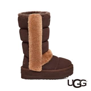 【UGG】女鞋/靴子/高筒靴/雪靴/Classic Cloudpeak Tall(深棕色-UG1145990BCDR)