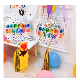 【生日快樂】ins彩色生日派對氣球(佈置 告白求婚 周歲慶生 畢業 紀念日 布置)