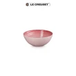 【Le Creuset】瓷器薔薇粉碗盤四件組 無盒(東京款義麵盤25cm+沙拉盤 22cm+圓盤 15cm+榖片碗16cm)