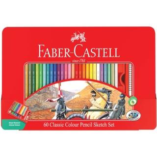 【Faber-Castell】德國輝柏 60色紅盒色鉛筆 臺灣公司貨 開學文具