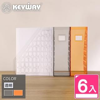【KEYWAY 聯府】大晶採雜誌架-6入 顏色隨機(桌上分類 書架 收納架 MIT臺灣製造)