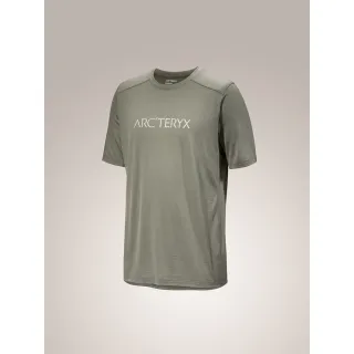 【Arcteryx 始祖鳥官方直營】男 Ionia ArcWord Logo 短袖羊毛T恤(糧草綠)