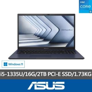 【ASUS 華碩】特仕款 15.6吋輕薄商用筆電(Expertbook B1508CV/i5-1335U/16G/2TB SSD/W11P)