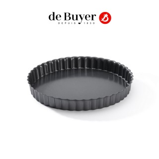 【de Buyer 畢耶】『不沾烘焙系列』可拆式圓直角波浪邊塔模20cm