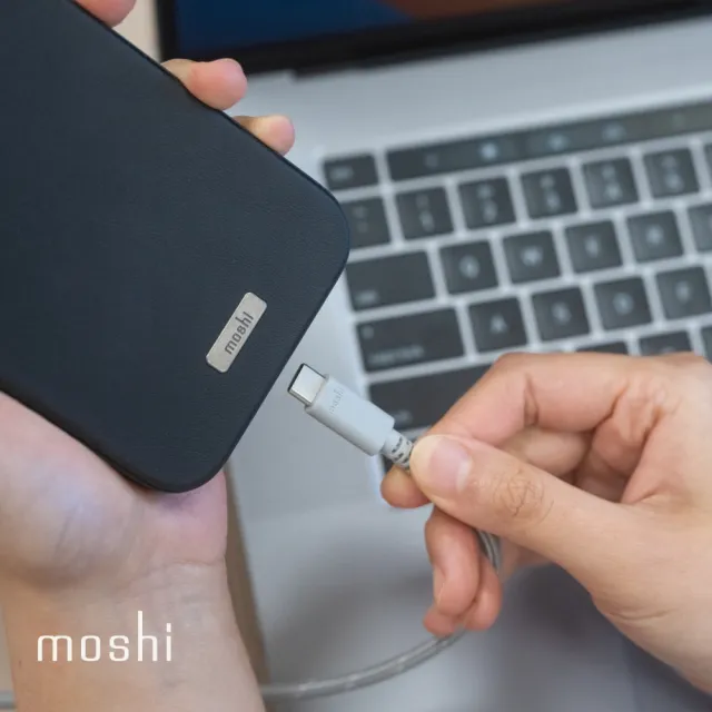 【moshi】Integra USB-C to USB-C 240W/480Mbps 充電傳輸編織線(3.0m)