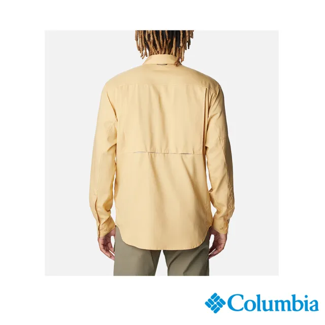 【Columbia 哥倫比亞 官方旗艦】男款-Silver Ridge™超防曬UPF50快排長袖襯衫-黃色(UAE16830YL/IS)