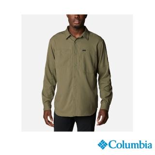 【Columbia 哥倫比亞 官方旗艦】男款-Silver Ridge超防曬UPF50快排長袖襯衫-軍綠(UAE16830AG/IS)