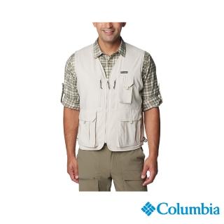 【Columbia 哥倫比亞 官方旗艦】男款-Silver Ridge™防曬UPF50快排背心-卡其(UAE51850KI/IS)