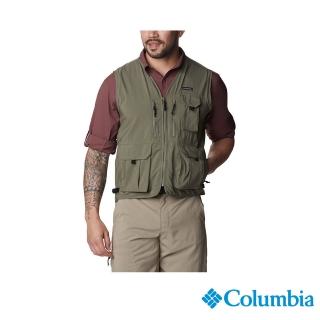 【Columbia 哥倫比亞 官方旗艦】男款-Silver Ridge防曬UPF50快排背心-軍綠(UAE51850AG/IS)