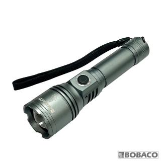 【大船回港】強光小鋼砲變焦遠射手電筒 RB-1120(五段光可調/Type-c快充/伸縮變焦/LED手電筒/登山/巡邏)