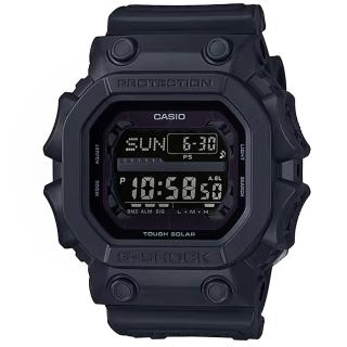 【CASIO】卡西歐G-SHOCK 太陽能鬧鈴電子錶-黑(GX-56BB-1 台灣公司貨)