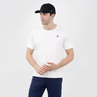 【Munsingwear】企鵝牌 男款白色下襬開叉純棉舒適短袖T恤  MGTL2509